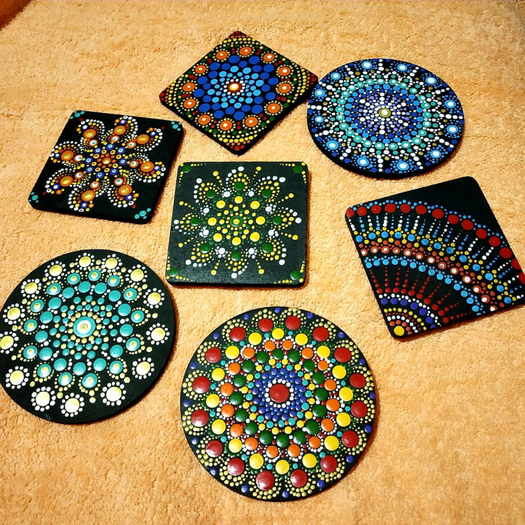 Mandala coasters
